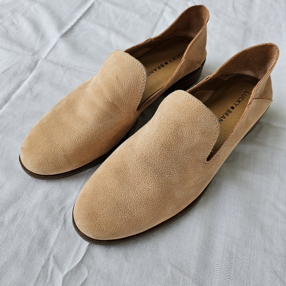 LUCKY BRAND tan suede - Size